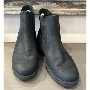 Timberland Leather Chelsea Boot Women 5.5 US Black Nubuck A2CTC‎